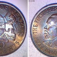 Kenia 10 Cents 1977 (0435)