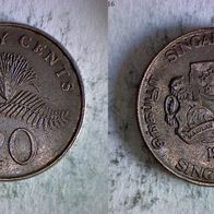 Singapur 20 Cent 1987 (0472)