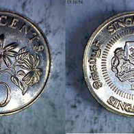 Singapur 10 Cent 1991 (0475)
