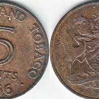 Trinidad & Tobago 5 Cents 1966 (m414)