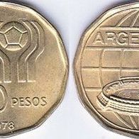 Argentinien 100 Pesos 1978 Fußball WM (m420)