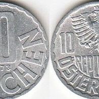 Österreich 10 Groschen 1973 (m422)