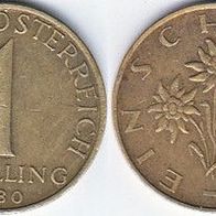 Österreich 1 Schilling 1980 (m429)