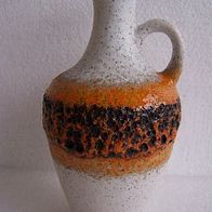 Lava-Keramik Henkelvase, W. Germany 60ger Jahre