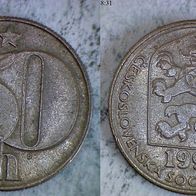 Tschechoslowakei 50 Halerü 1990 (1452)