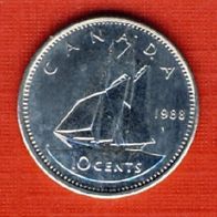Kanada 10 Cents 1988