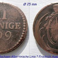 Münze 3 Pfennige 1799 C Sachsen-Albertinische Linie * Friedrich August III. 1763-1806