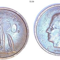 Belgien fr. 20 Francs 1981 (1602)