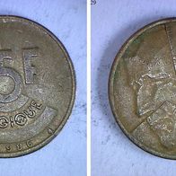 Belgien fr. 5 Francs 1986 (1635)
