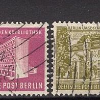 Berlin 1954 Freimarken: Berliner Bauten (III) MiNr. 121 - 123 gestempelt -2-