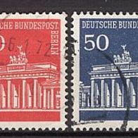 Berlin 1966 Freimarken: Brandenburger Tor MiNr. 286 - 290 gestempelt -1-