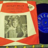 Hayley Mills - 7" Let´s get together rare ´61 DK Decca Titelmelodie aus Disney-Film !