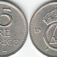 Schweden 25 Öre 1967 (m439)