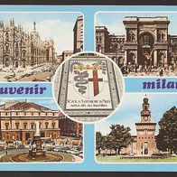 AK - Souvenir Milano - Mehrbildkarte ungelaufen (137)