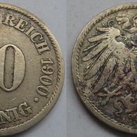 Deutsch Reich 10 Pfennig 1900 (A) ## DE2-G2