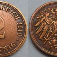 Deutsches Reich 2 Pfennig 1916 A ## DE-2 -C3