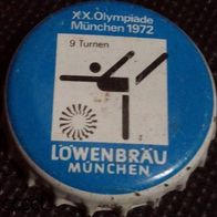 Löwenbräu München Olympiade 1972 Serie Brauerei Bier Kronkorken Korken Nr. 9 Turnen