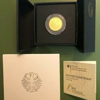 50 Euro-Goldmünze Deutschland 2017 - Lutherrose - Buchstabe D - inkl. Zertifikat