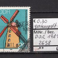 DDR 1981 Technische Denkmale (I): Windmühlen MiNr. 2658 gestempelt