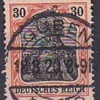 Deutsches Reich Mi.-Nr. 89II - schöner Stempel "Guben"