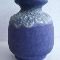 Blaue Lava-Keramik Vase, 60ger Jahre Design * **