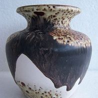Braune Lava-Keramik Vase, W. Germany 60ger Jahre * **