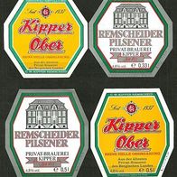 ALT ! Bieretiketten Brauerei Kipper † 1993 Remscheid Nordrhein-Westfalen