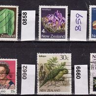 Neuseeland Mi. Nr. 855 A + 858 + 937 + 962 + 999 o <