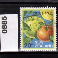 Neuseeland Mi. Nr. 885 Früchte: Pampelmuse, Orange o <