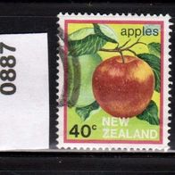 Neuseeland Mi. Nr. 887 Früchte: Apfel o <