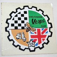 Aufkleber Cheltenham Vespa Club 1959. Werbeartikel