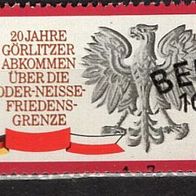 DDR 1970 20. Jahrestag des Görlitzer Abkommens MiNr. 1591 Sonderstempel
