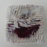 Brosche aus Keramik ca. 3,6 x 3,6 cm