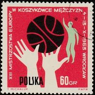 Polen Michel 1420 Gestempelt mit Gummi - Basketball EM der Männer