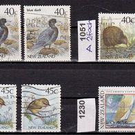 Neuseeland Mi. Nr. 984 + 1051 A + 1184 BC - je 2fach + 1230 o <