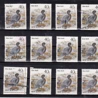 Neuseeland Mi. Nr. 984 - 12-fach - Vögel: Saumschnabelente o <