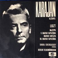 Liszt: Mazeppa · Ungarische Rhapsodien 4 & 5 LP Shura Cherkassky Herbert von Karajan