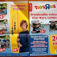 Star Wars Celebration EUROPE Germany ESSEN 2013 Toys R Us RABATT Flyer 20 % Coupon !