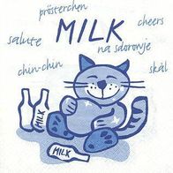 1 Serviette - Katze - Milk