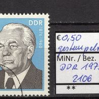 DDR 1975 Persönlichkeiten der deutschen Arbeiterbewegung MiNr. 2106 Sonderstempel