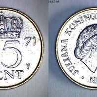 Niederlande 25 Cent 1971 (1761)