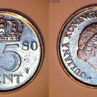 Niederlande 25 Cent 1980 (1772)