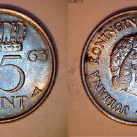Niederlande 25 Cent 1963 (1805)