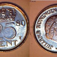 Niederlande 25 Cent 1980 (1818)