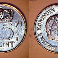 Niederlande 25 Cent 1971 (1826)