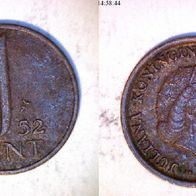 Niederlande 1 Cent 1952 (1866)