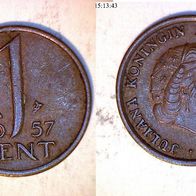 Niederlande 1 Cent 1957 (1871)