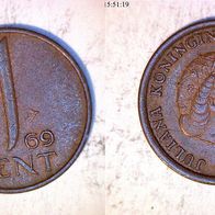 Niederlande 1 Cent 1969 (1897)