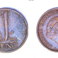 Niederlande 1 Cent 1962 (1900)