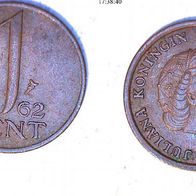 Niederlande 1 Cent 1962 (1909)